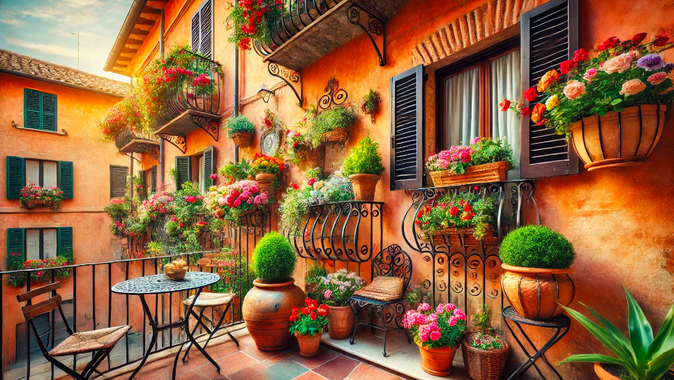 Decorare terrazzo con fioriere